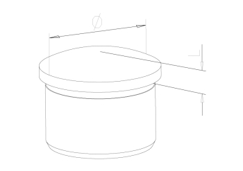 End Caps - Model 0860 CAD Drawing